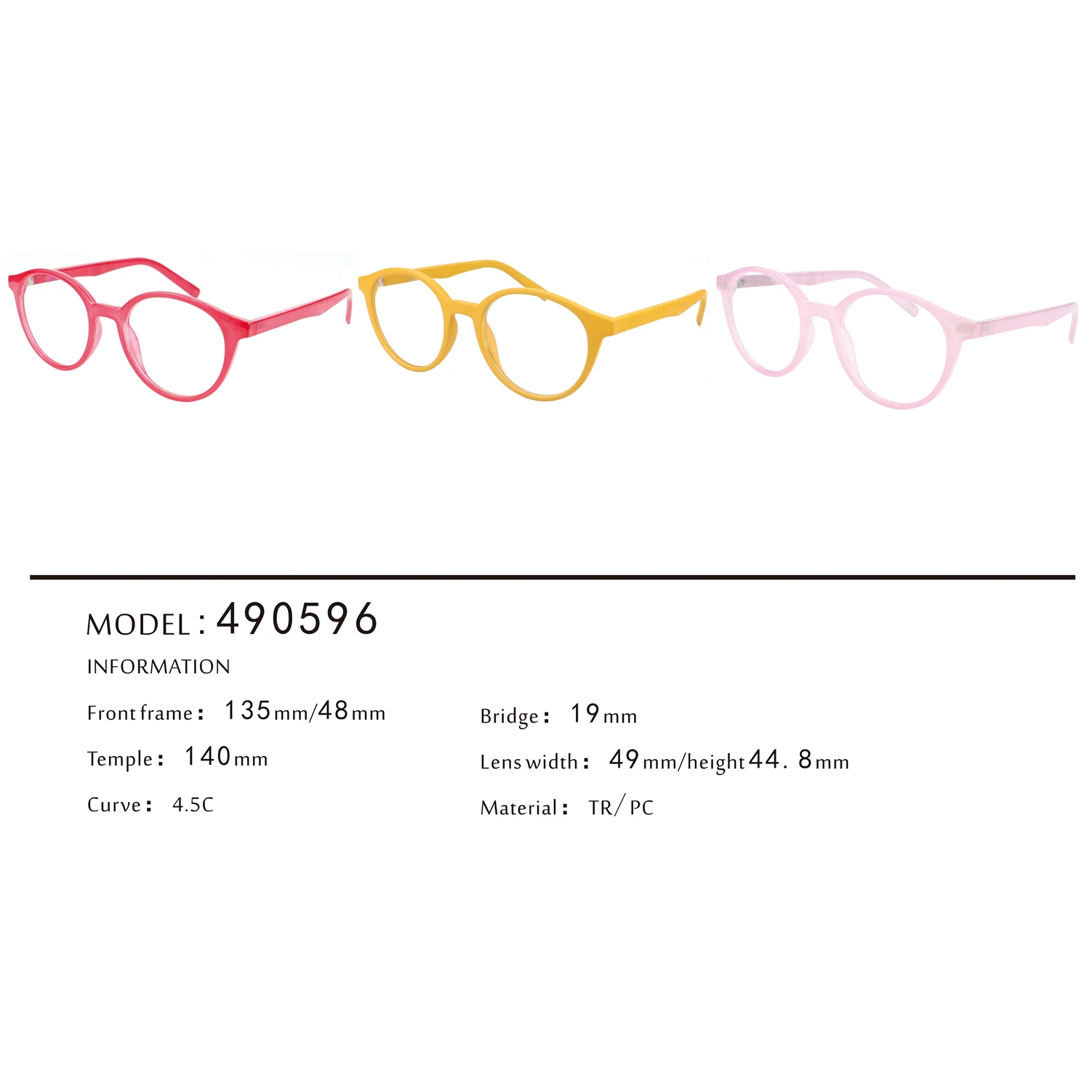 Retro Unisex Endurable TR Eyeframes Glasses Frames 7